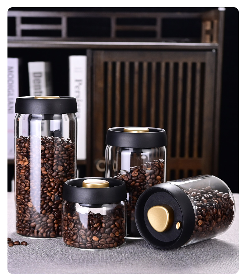Food Storage Glass Jar - Банка для хранения кофейных зерен, вакуумная