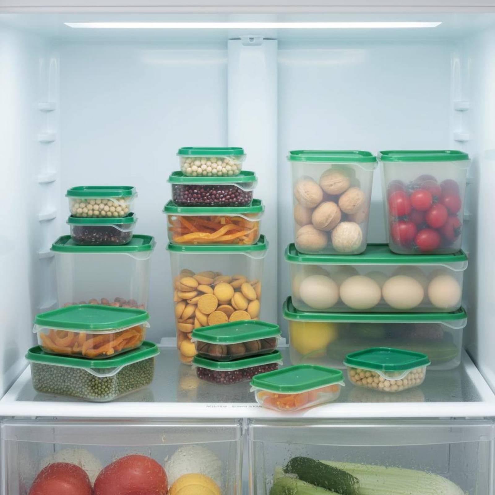Food Storage Container - Набор из 17 герметичных пластиковых контейнеров
