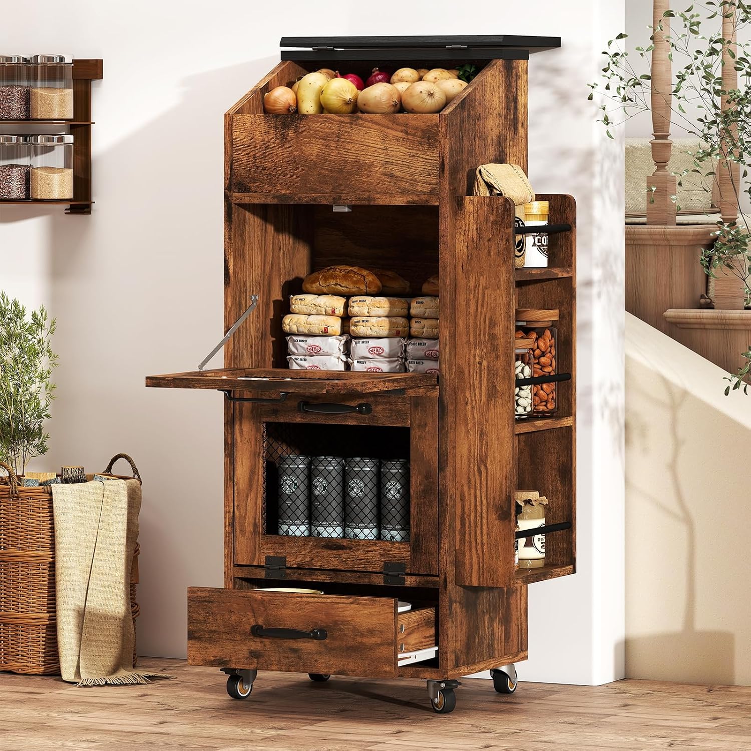 Food Storage On Wheels - Контейнер для хранения картофеля и лука