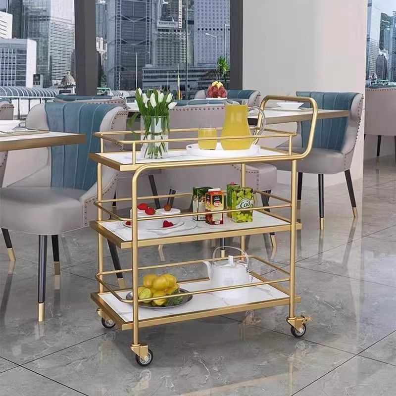 Food Storage For Restaurant - Скандинавская мобильная тележка, элитная тележка для