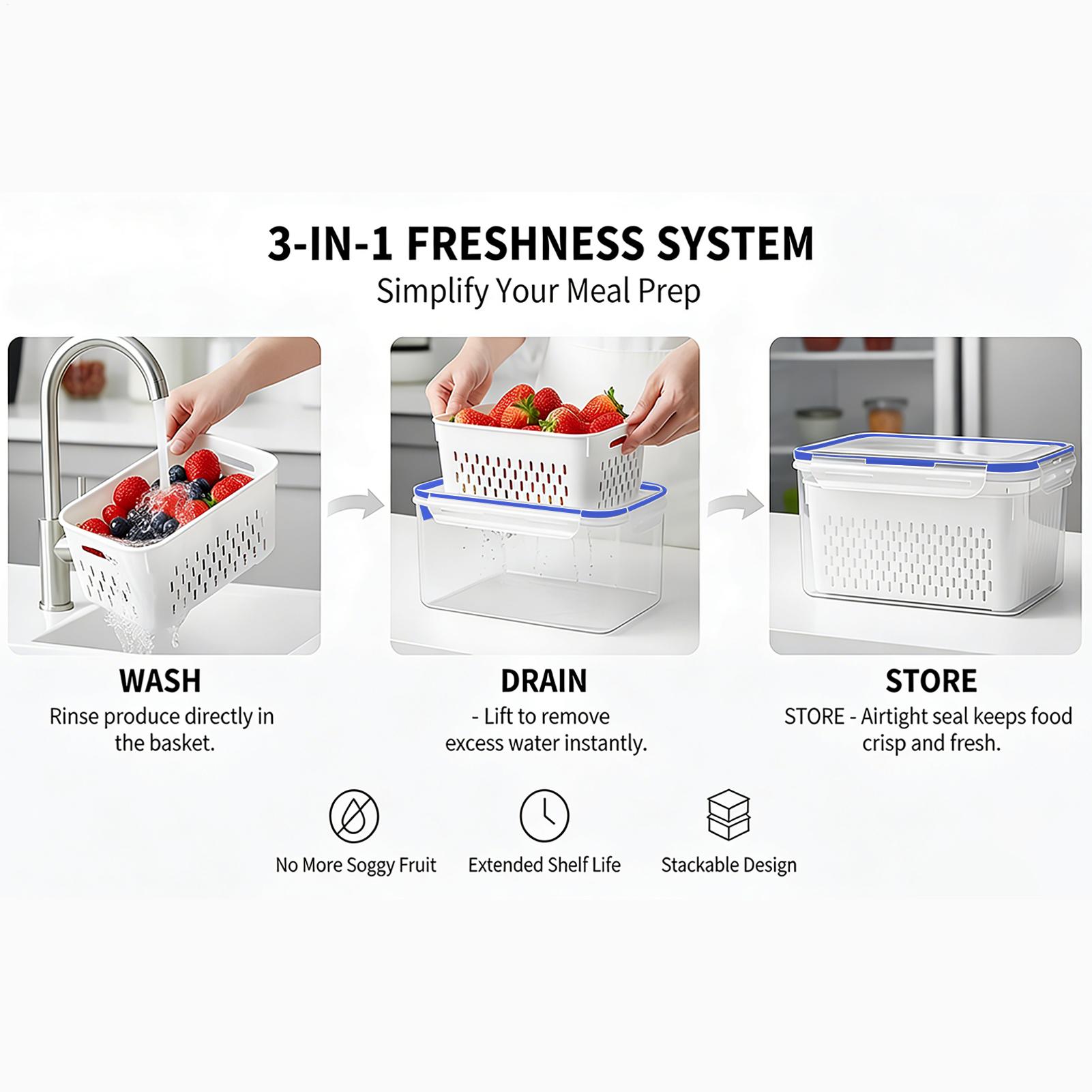 Food Storage Container - Контейнер для хранения продуктов 4 в