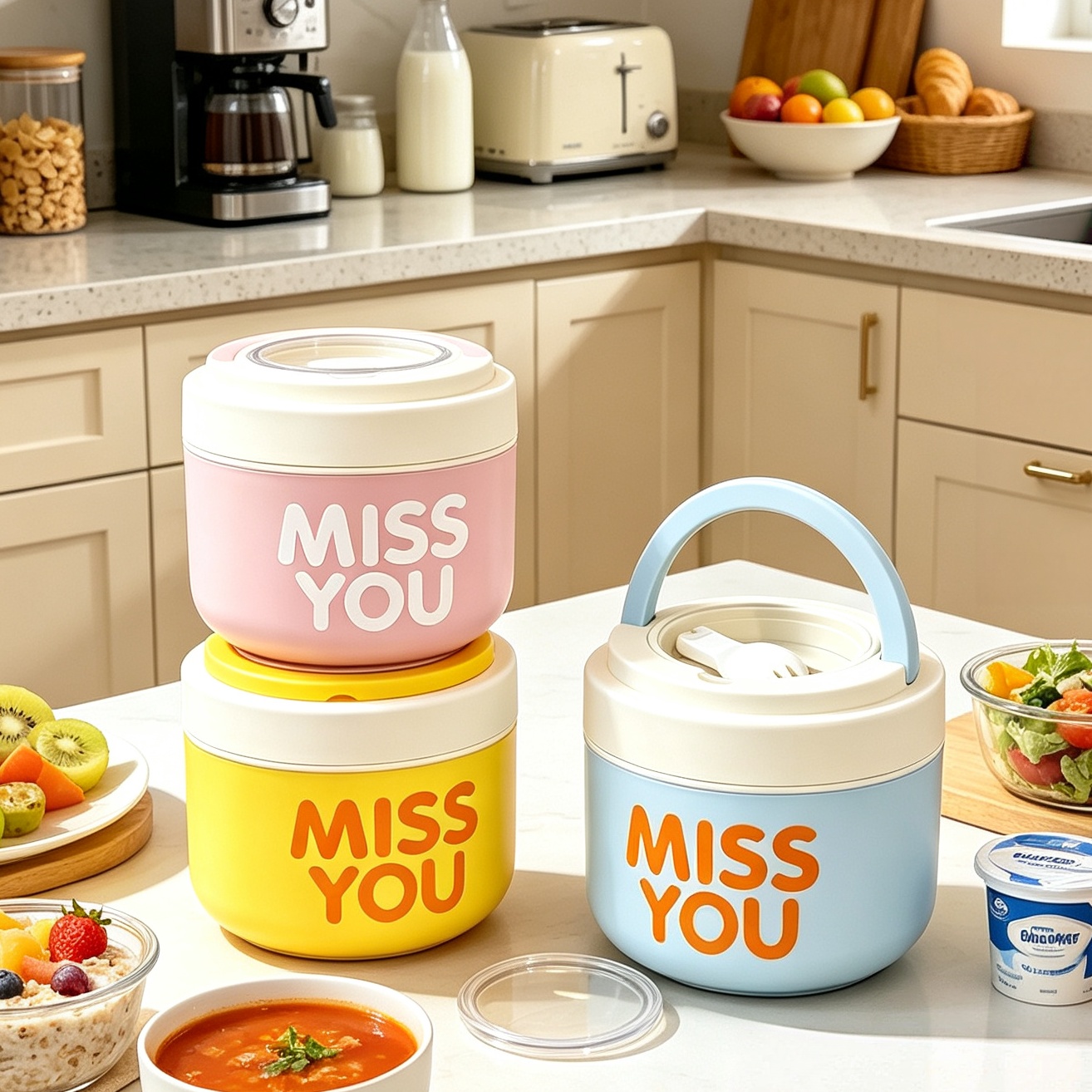 Food Storage Warehouse - Термокружка для завтрака из нержавеющей стали
