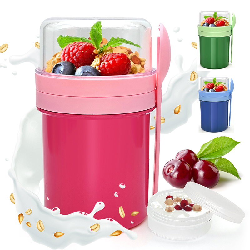 Food Storage Warehouse - Портативный двухслойный контейнер для овсянки на
