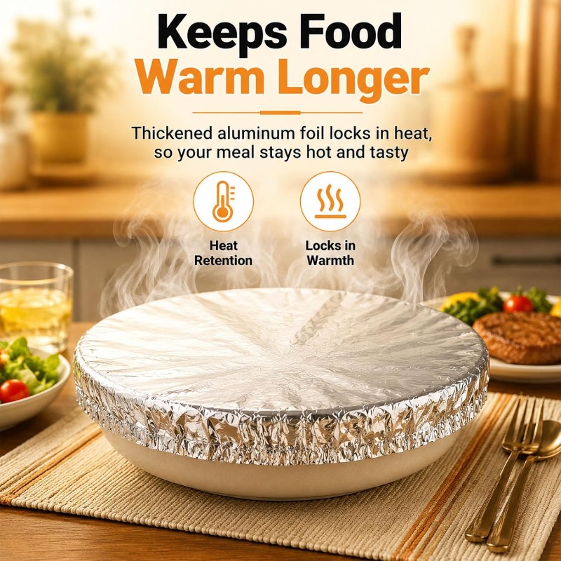 Food Storage Aluminum - Алюминиевые фольгированные изоляционные крышки, одноразовые пищевые