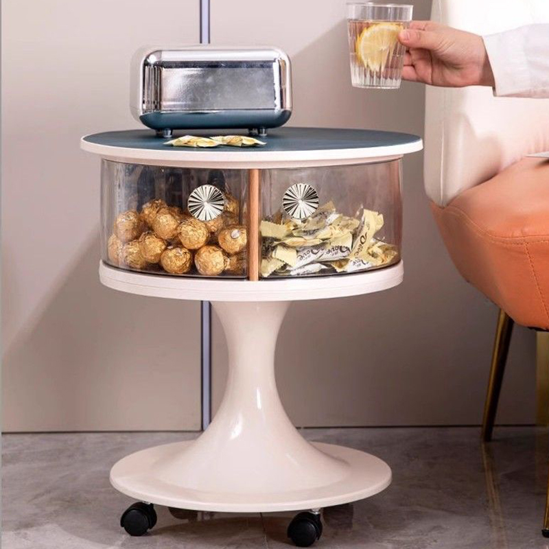 Food Storage On Wheels - Скандинавский журнальный столик на колесиках, съемный,