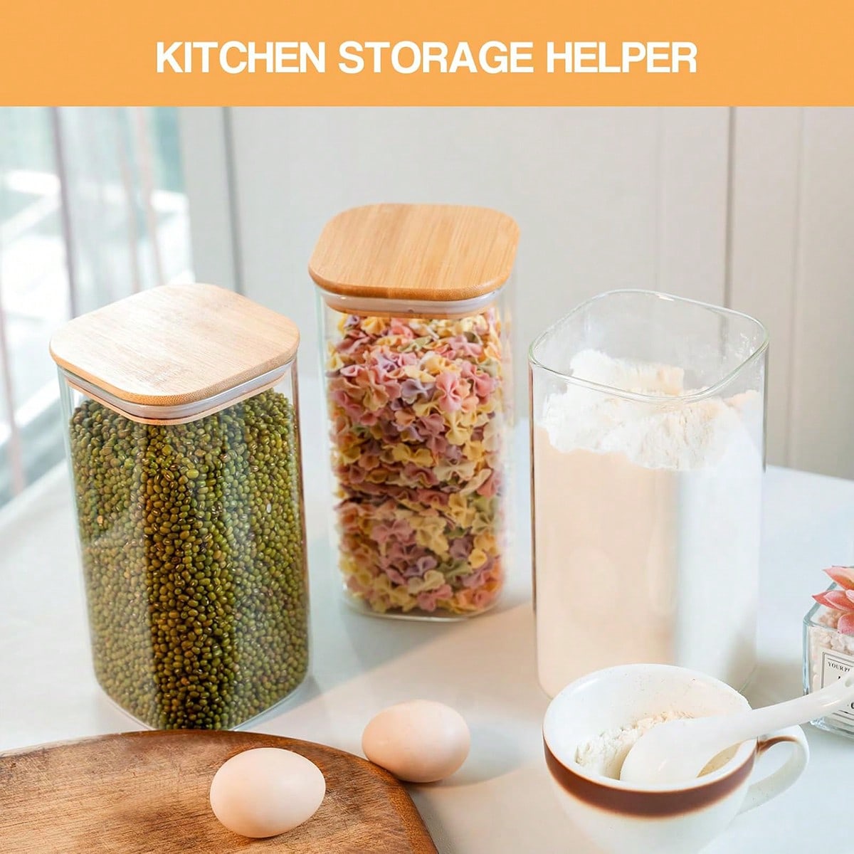 Набор из 6 стеклянных банок дл – обзор и цена Food Storage Glass Jar