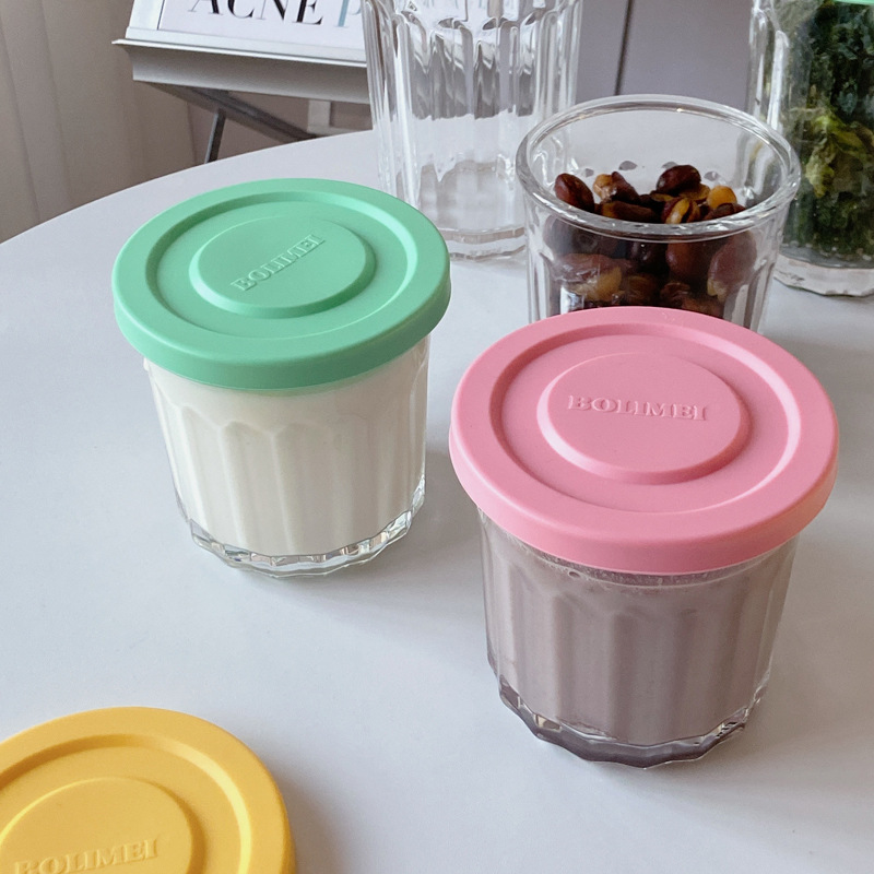 Цветная крышка, стеклянный гер – обзор и цена Food Storage Glass Jar