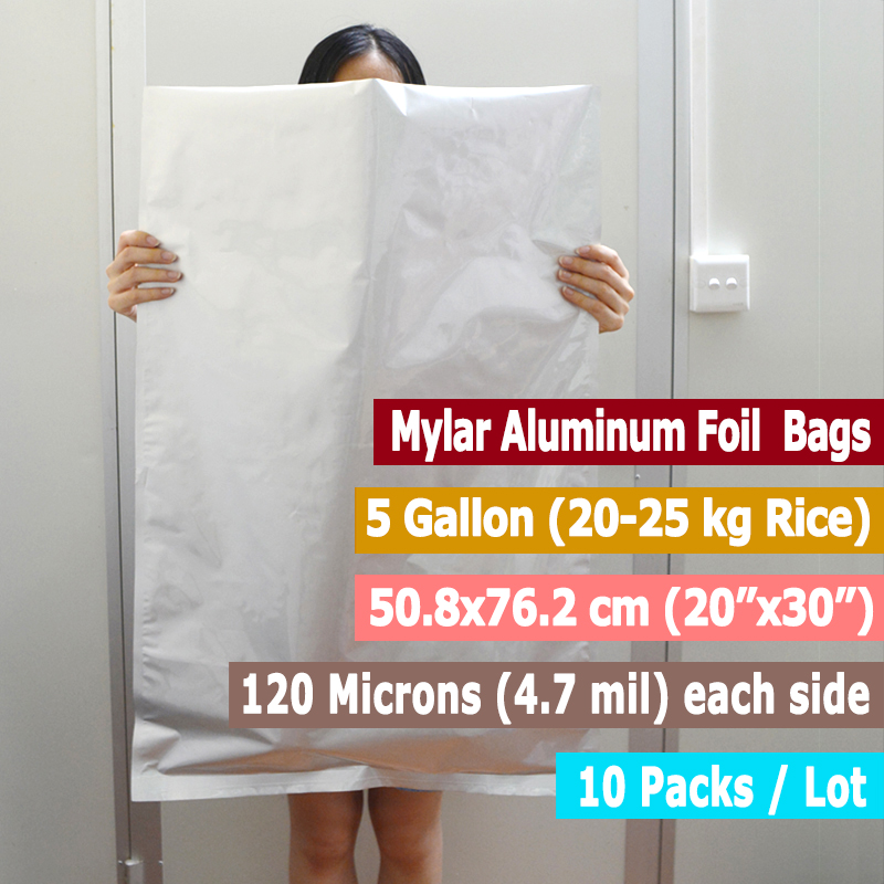 10 упаковок, 5 галлонов, майла – обзор и цена Food Storage Aluminum