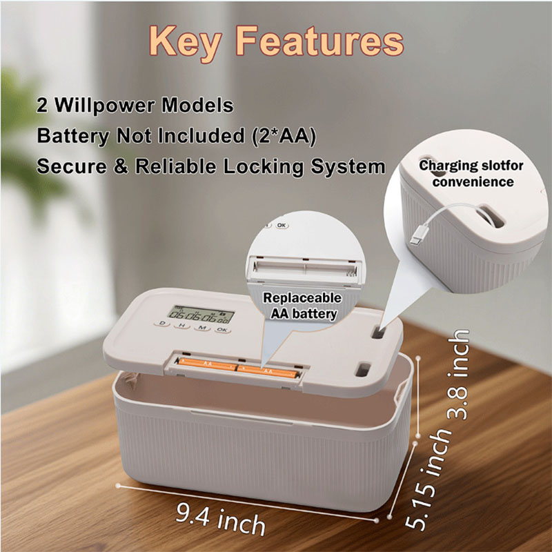 Электронный ящик с таймером, 2 – обзор и цена Food Storage With Lock