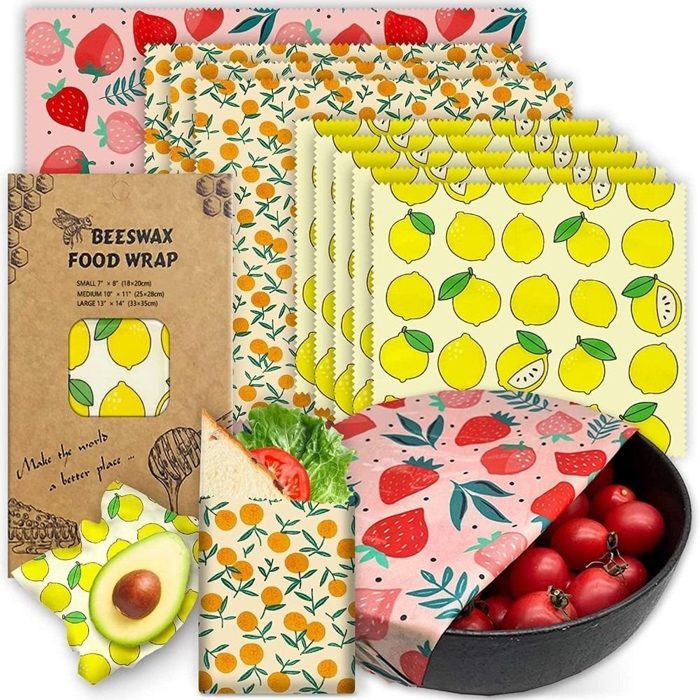 9 шт. многоразовых пищевых упа – обзор и цена Beeswax Food Wrap