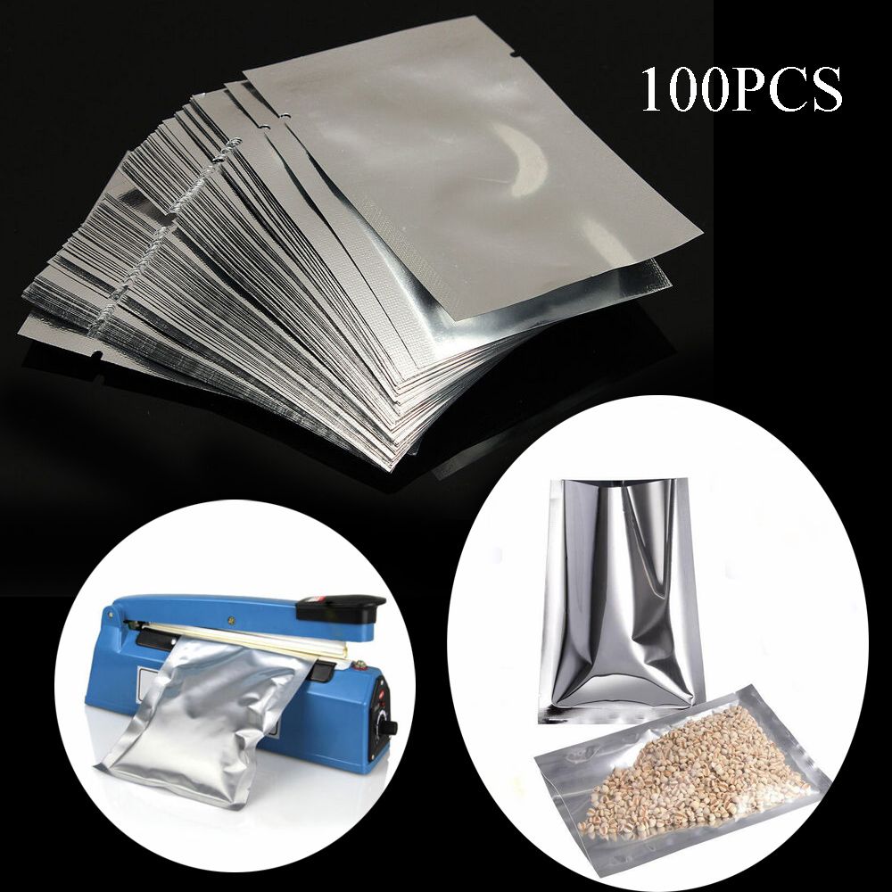 100 шт. водонепроницаемых пище – обзор и цена Food Storage Aluminum