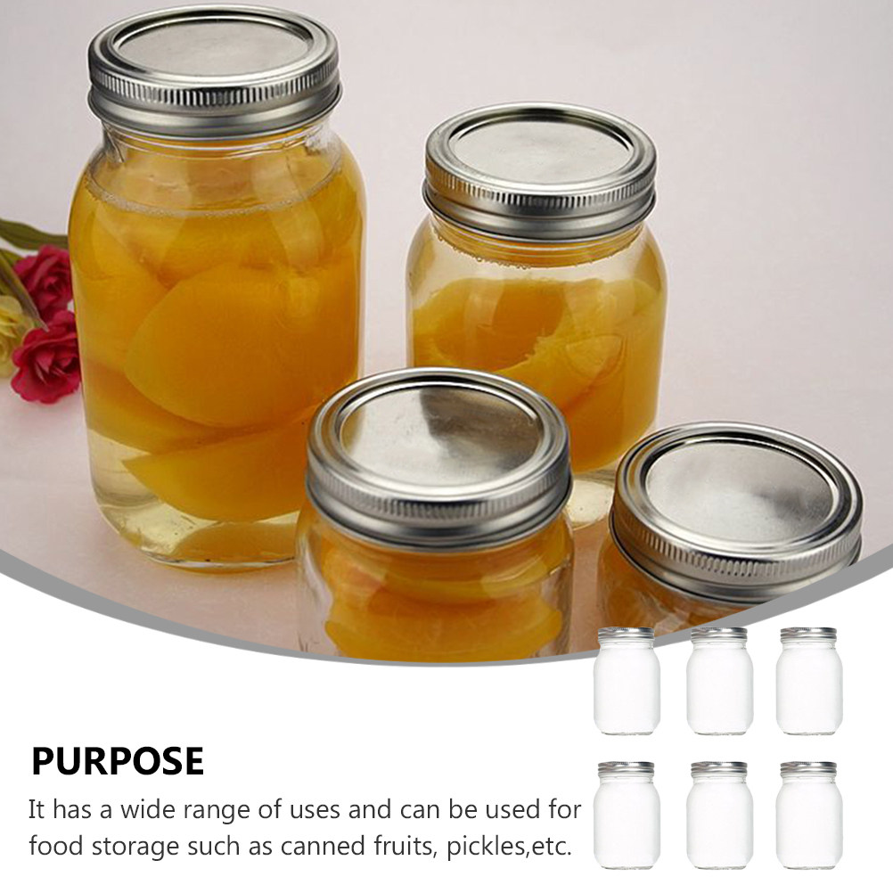 Набор из 6 прозрачных круглых  – обзор и цена Food Storage Glass Jar