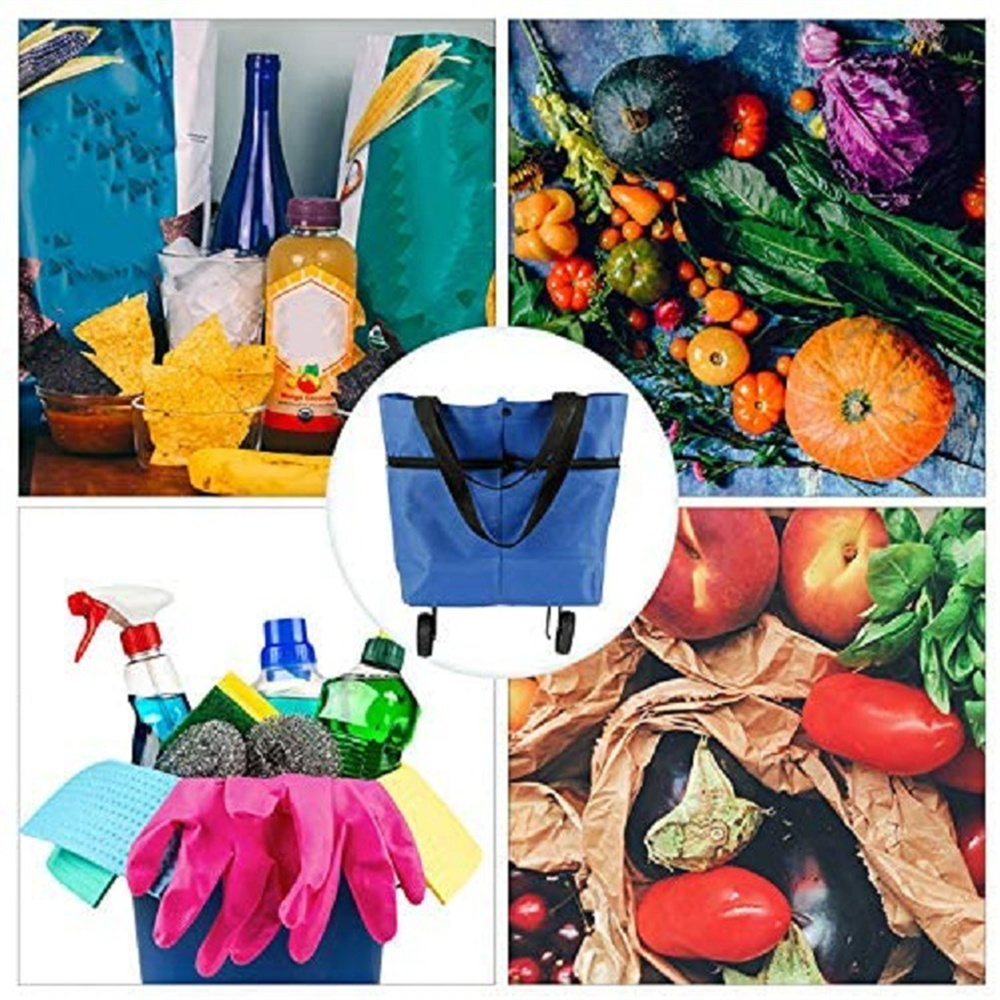 Складная сумка на тележке для  – обзор и цена Food Storage Bags Reusable