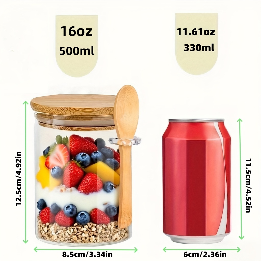 Набор стеклянных чашек для овс – обзор и цена Food Storage Glass Jar