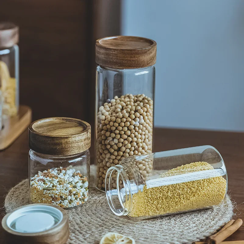 Деревянная крышка Orgnizer гер – обзор и цена Food Storage Glass Jar
