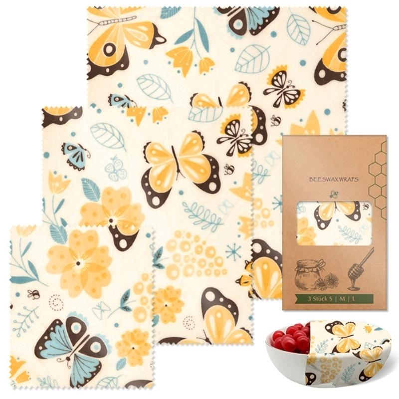 Практичный набор ткани из пчел – обзор и цена Beeswax Food Wrap
