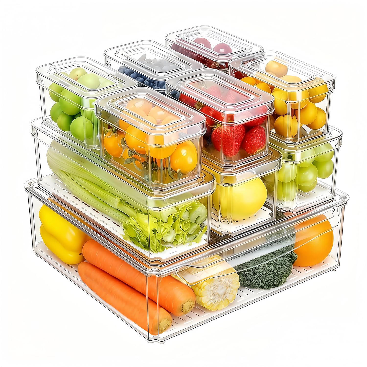 Набор из 14 органайзеров для х – обзор и цена Food Storage Stackable Containers